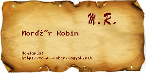 Morár Robin névjegykártya